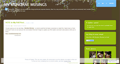 Desktop Screenshot of mymundanemusings.wordpress.com