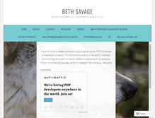 Tablet Screenshot of bethsavage.wordpress.com