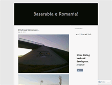 Tablet Screenshot of basarabiaeromania.wordpress.com