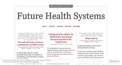 Desktop Screenshot of futurehealthsystems.wordpress.com