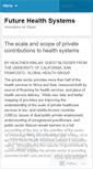 Mobile Screenshot of futurehealthsystems.wordpress.com