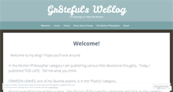Desktop Screenshot of gr8teful.wordpress.com