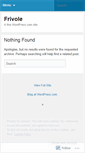 Mobile Screenshot of frivolecc.wordpress.com