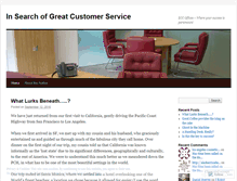 Tablet Screenshot of insearchofcustomerservice.wordpress.com