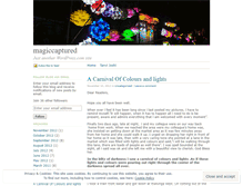 Tablet Screenshot of magiccaptured.wordpress.com