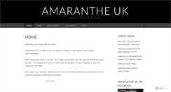 Desktop Screenshot of amarantheuk.wordpress.com