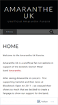 Mobile Screenshot of amarantheuk.wordpress.com