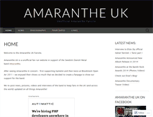 Tablet Screenshot of amarantheuk.wordpress.com