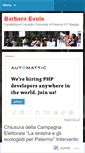 Mobile Screenshot of barbaraevola.wordpress.com