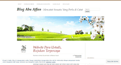 Desktop Screenshot of blogabuaffan.wordpress.com
