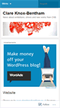 Mobile Screenshot of clareknoxbentham.wordpress.com