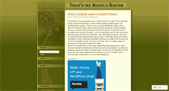 Desktop Screenshot of biancabauer.wordpress.com