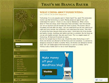 Tablet Screenshot of biancabauer.wordpress.com