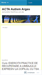 Mobile Screenshot of actaautismarges.wordpress.com