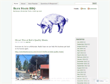 Tablet Screenshot of bluestatebbq.wordpress.com