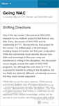 Mobile Screenshot of goingwac.wordpress.com
