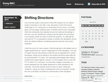 Tablet Screenshot of goingwac.wordpress.com