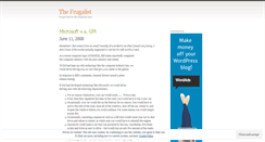 Desktop Screenshot of frugalist.wordpress.com