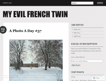 Tablet Screenshot of myevilfrenchtwin.wordpress.com