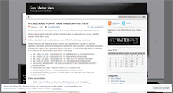 Desktop Screenshot of greymatterstats.wordpress.com