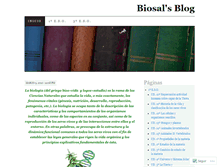 Tablet Screenshot of biosal.wordpress.com