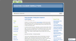 Desktop Screenshot of culinarydigest.wordpress.com