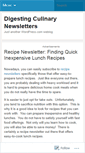 Mobile Screenshot of culinarydigest.wordpress.com