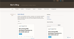 Desktop Screenshot of benmclain.wordpress.com