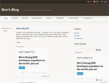 Tablet Screenshot of benmclain.wordpress.com