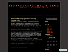 Tablet Screenshot of benjaminsanchez.wordpress.com