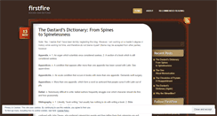 Desktop Screenshot of firstfire.wordpress.com