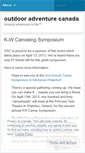 Mobile Screenshot of outdooradventurecanada.wordpress.com