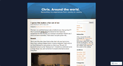 Desktop Screenshot of chrisaroundtheworld.wordpress.com