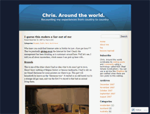 Tablet Screenshot of chrisaroundtheworld.wordpress.com