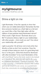 Mobile Screenshot of mylightsource.wordpress.com