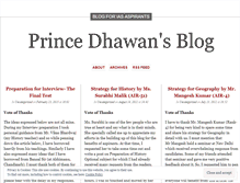 Tablet Screenshot of princedhawan.wordpress.com