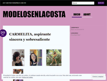 Tablet Screenshot of modelosenlacosta.wordpress.com