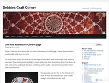 Tablet Screenshot of debbiescraftcorner.wordpress.com