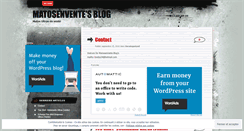 Desktop Screenshot of matosenvente.wordpress.com