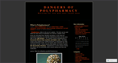 Desktop Screenshot of dangersofpolypharmacy.wordpress.com