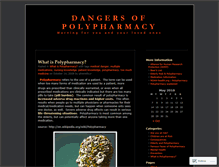 Tablet Screenshot of dangersofpolypharmacy.wordpress.com