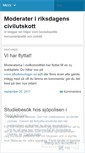 Mobile Screenshot of moderatacivilkommitten.wordpress.com