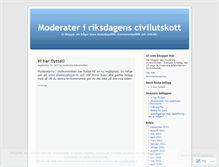 Tablet Screenshot of moderatacivilkommitten.wordpress.com