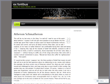 Tablet Screenshot of exfontibus.wordpress.com