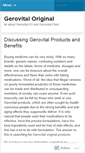 Mobile Screenshot of gerovitaloriginal.wordpress.com