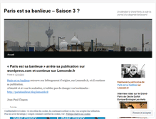 Tablet Screenshot of parisbanlieue.wordpress.com