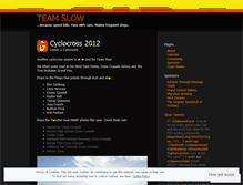 Tablet Screenshot of goteamslow.wordpress.com