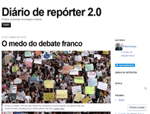 Tablet Screenshot of diariodereporter.wordpress.com