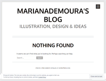 Tablet Screenshot of marianademoura.wordpress.com