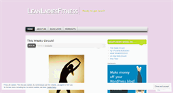 Desktop Screenshot of leanladiesfitness.wordpress.com